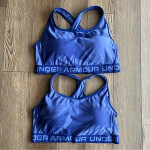Like New Under Armour Sports Bra Purple/Blue